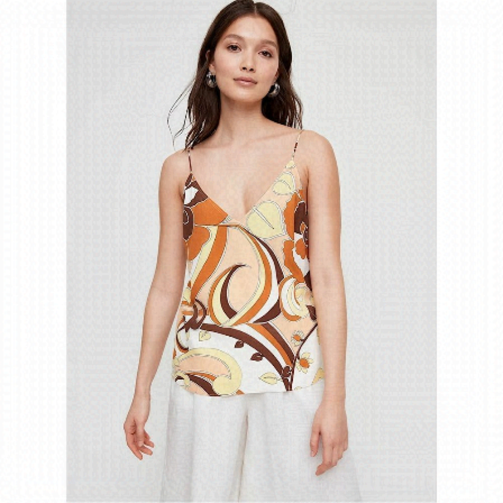 Aritzia-Wilfred Boscono Camisole In Espace/Lemon Meringue